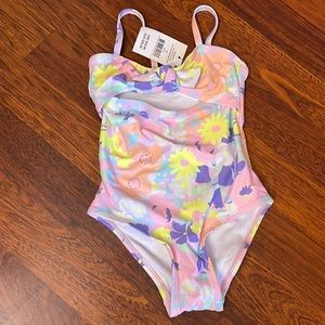 Cute flower Cotton On , one piece bathing suit, girl size 2T